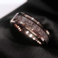 Dear Antler Ring Wedding Ring Deer Antler Wedding Band Etsy Antler Wedding Band Mens Wedding Rings Rings For Men