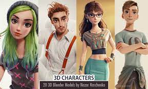 Free 3d character models blender. 20 Realistic 3d Blender Models And Character Designs By Ukraine Character Artist Nazar Noschenko
