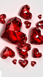 Diamonds Heart Wallpaper Red Heart Heart Shaped Diamond