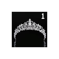 silver crystal bride tiara crown