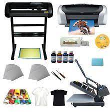 Heat Press Cutter Plotter Printer Ink Paper T Shirt Transfer Start Up Kit Sublimation Transfer Paper Heat Press Paper Machine