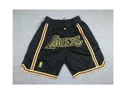 Ultra game nba men's basketball active woven shorts. Los Angeles Lakers Basketball Black Just Don Shorts Nba Shorts