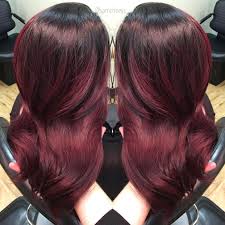 Red And Purple Hair Mahogany Hair Dark Shadow Roots Hair Purple Hair Mahogany Hair
