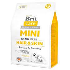 brit care tahilsiz mini hair skin somonlu kopek mamasi 2 kg amazon pet center tahilsiz karabugday bira mayasi