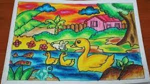 Mewarnai gambar gunung dengan crayon warna warni gambar. Cara Mewarnai Gambar Dengan Crayon Gajah How To Color With Oil Pastels