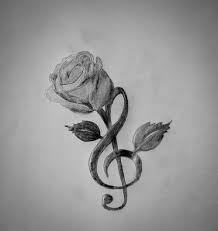 Musical tattoos, similarly convey an unsaid meaning, something which is very special to the person who bears the tattoo. Treble Clef And Rose Music Tattoo Designs Music Tattoos Music Notes Tattoo
