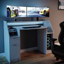Das hängt davon ab wie groß und schwer dein pc ist und ob die jeweilige maclean mc 713 computer halter für schreibtisch platzsparende pc halterung universal schienen. Vicco Computertisch Joel Pc Tisch Weiss Gamingtisch Schreibtisch Gamertisch Online Kaufen Otto