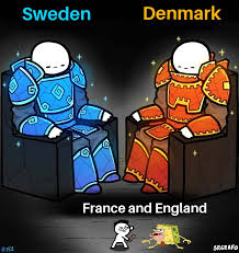 England will face denmark on july 7 for the semi finals. Everyone Is Talking About Rivalry Between France And England But Sweden And Denmark Hold The Record For Highest Number Of Wars Fought Between Two Countries Historymemes