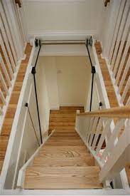 An Attic Ladder Is A Retracting Staircase That Takes Down From The Ceiling To Provide Access To Attic Area Then Folds Attic Rooms Loft Ladder Attic Apartment