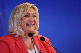 Donald trump's election to the white house set a wild american cat among a flock of flapping european pigeons. France S Marine Le Pen At Record High In Polls Proposes Ban On Muslim Headscarves South China Morning Post