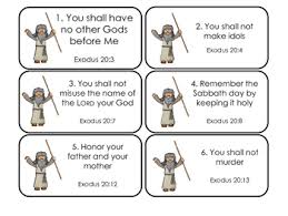 Reading comprehension pre intermediate worksheets. The 10 Commandments Printable Flashcards Preschool Kindergarten Bible
