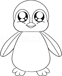 How to draw a penguin's body. How To Draw A Baby Penguin Step By Step Drawing Guide By Dawn Dragoart Com