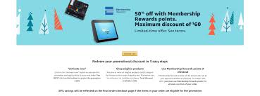 Check spelling or type a new query. Expired 20 50 Off Amazon With 1 Membership Rewards Point Back Again