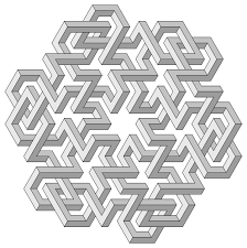 Impossible Maze Turn Into More Black White Minimalist Mindbending Pattern For Clothing Turn Into Beautifu Geometric Drawing Sacred Geometry Art Geometry Art
