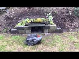 Husqvarna Automower 305 First Time Parking In Garage Youtube Husqvarna Lawn Mower Park