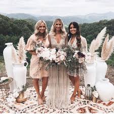 B O H E M I A N B R I D E On Instagram I Love The Mixed Matched Bridesmaid Dresses And The Styling Of Th Bridesmaid Bridesmaid Dresses Zimmermann Bridesmaid