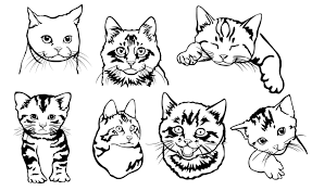 But then i realized there's no way i would be able to make 10 of these using these designs much less 100. Cat With Black Line Art Style Bundle Graphic By Arief Sapta Adjie Creative Fabrica Di 2020