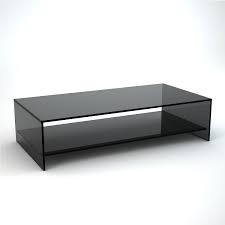 Vidaxl coffee table high gloss black. Judd Rectangular Smoked Glass Coffee Table With Shelf Klarity Glass Furniture