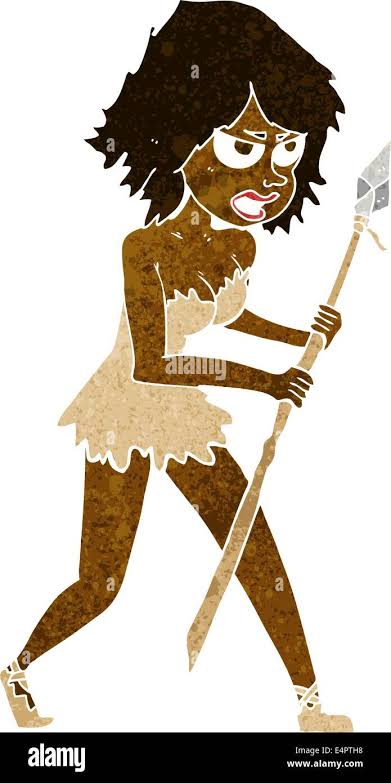cartoon cave girl Stock Vector Image & Art - Alamy
