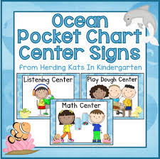 ocean pocket chart center cards