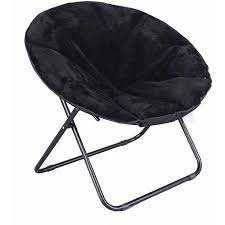 mainstays folding plush saucer chair multiple colors walmart com saucer chairs circle chair fold out chair