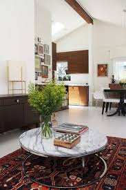 The Single Girl Style Inspiration From Our House Tours Marble Tables Living Room Marble Coffee Table All White Room