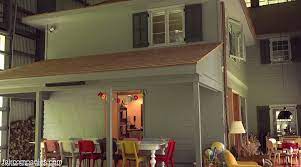 By hanging a modern airplane hangar over the entire home. New Jersey Family Lives In A Farmhouse Inside Aircraft Hangar Daily Mail Online
