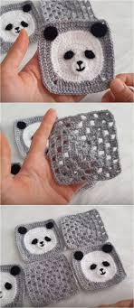 Crochet Panda Baby Motif For Blankets Crochet Ideas Crochet Panda Crochet Crochet Baby
