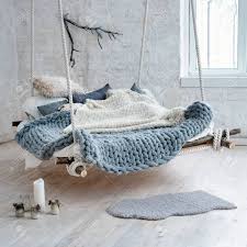 Get some hanging beds out on the sleeping porch. White Loft Interior In Classic Scandinavian Style Hanging Bed Stock Photo Picture And Royalty Free Image Image 68826662