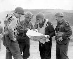 Us Army Map Conference History World War Two American Soldiers
