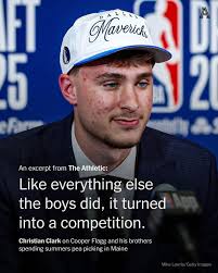 Years before he became the NBA's next big thing, Cooper Flagg had a more  menial job. He was a pea picker