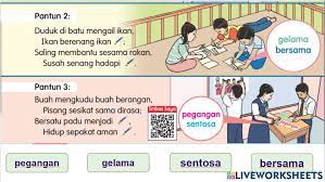 Pancasila sebagai pandangan hidup bangsa merupakan …. Pantun Online Worksheet For Gred 5