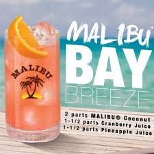 Malibu Bay Breeze Recipe Boozy Drinks Drinks Alcohol Recipes Drinks