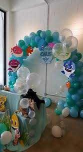 Baby Boy 3rd Birthday Decoration Ideas For Boy Baby Shark Party Shark Themed Party Shark Theme Birthday Shark Birthday Party