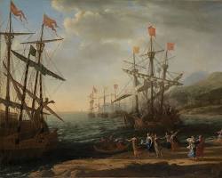 Image of Aeneid Book 5 classical art Funeral Games Anchises Sicily boat race