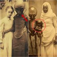 Revealing ancient photos of alien appearances in family photos in Italy in 1923. ‎