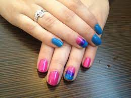 Bi Pride Nails Hair And Nails Pride Makeup Nails Inspiration Simple