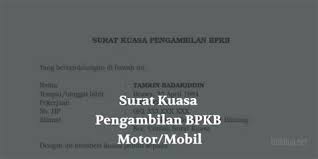 Surat kuasa perseorangan ialah surat kuasa yang telah dibuat oleh seseorang yang digunakan untuk pelimpahan wewenang kepada orang kepercayaannya. Contoh Surat Kuasa Pengambilan Bpkb Mobil Di Leasing Acc Doc Nusagates