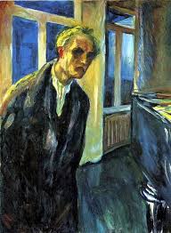 эдвард мунк Self Portrait Between The Clock And The Bed Munch Edvard 1863 1944 1923 24 Self Portrait The Night Wanderer Munch Museum Oslo Norway Edvard Munch Expressionist Art Artist