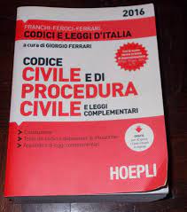 Check spelling or type a new query. Codice Civile E Di Procedura Civile 2016 Franchi Feroci Ferrari Hoepli Su Secondamano It Libri E Riviste