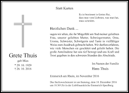 Bekijk alle afleveringen van thuis met vrt nu via de site of app. Alle Traueranzeigen Fur Grete Thuis Trauer Rp Online De