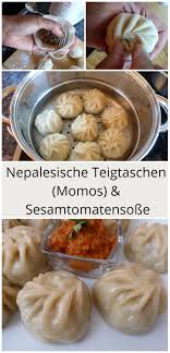 Rezept Fur Nepalesische Teigtaschen Momos Mit Sesamtomatensosse Rezepte Teigtaschen Teig