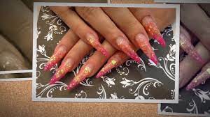She got a rebalance and we went from a soft white to this custom pink glitter mix!! Acrylic Nails Near Me New Trick Acrylic Nails Near Me Youtube