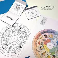 Ein schnittmuster zum herunterladen gibt es auch. Jahresuhr Basteln Fur Kinder Vorlage Und Kleines Lapbook Pdf Jahreskreis Kindergarten