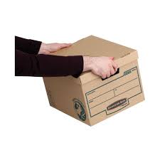 Stack on record storage racks for neat, tidy storage. Bankers Box Earth Series Standard Storage Box