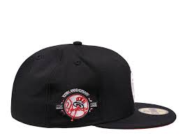 New Era New York Yankees Big Apple 100th Anniversary Black And Red Edition 59fifty Fitted Cap Topperzstore Com
