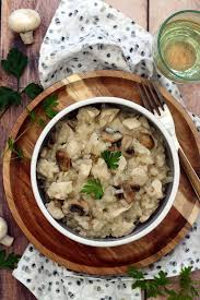 Risotto Aux Champignons Et Poulet Amandine Cooking Risotto Champignons Recette Risotto Champignons Recette Risotto