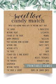 Sweet Love Candy Match Bridal Shower Game Bridal Shower Etsy In 2021 Couples Bridal Shower Bridal Shower Candy Bridal Shower Games Funny
