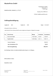 Auftrag muster vorlage from annasslant.com. Auftragsbestatigung Muster Grundlagen Und Anleitung Ionos