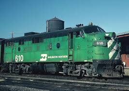 Burlington Northern Railroad F7 A 610 Burlington Northern Burlington Train